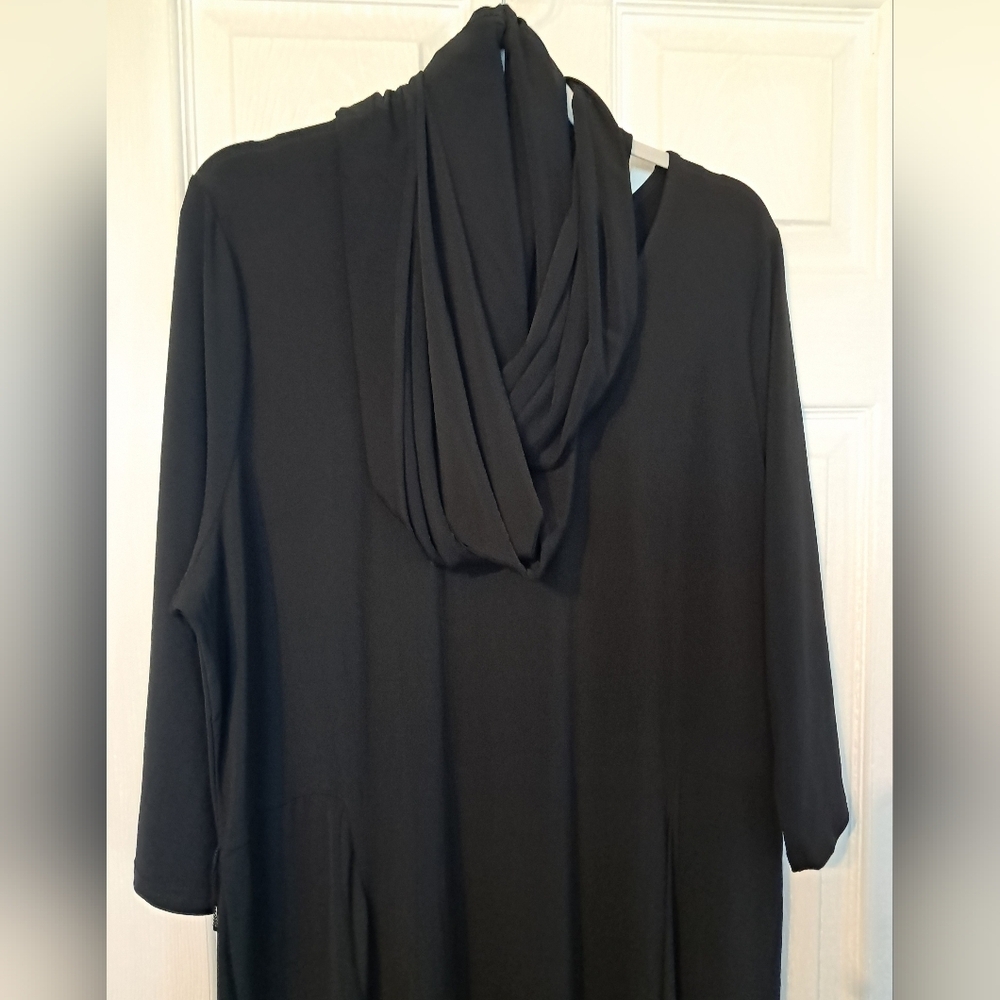 Roamans Dress with Infinity Scarf - Picture 2 of 9